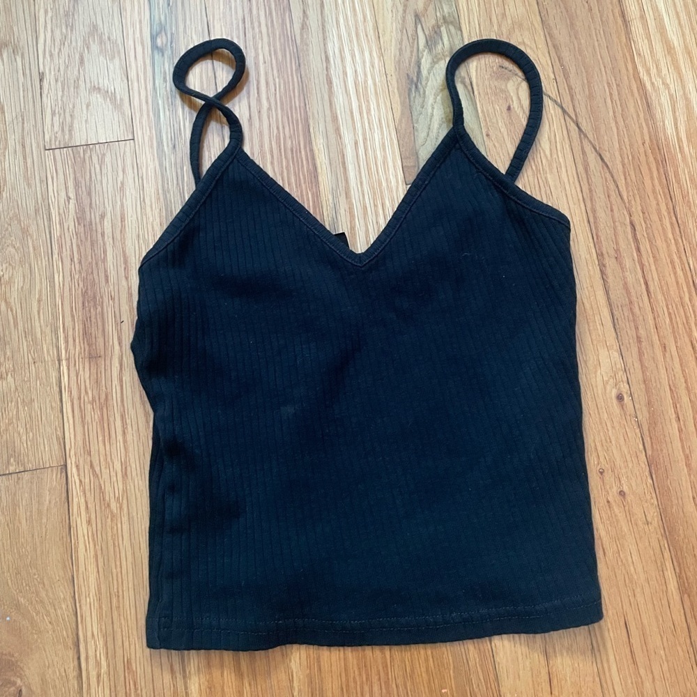Top Shop Black Spaghetti Strap Tank Top Size 6